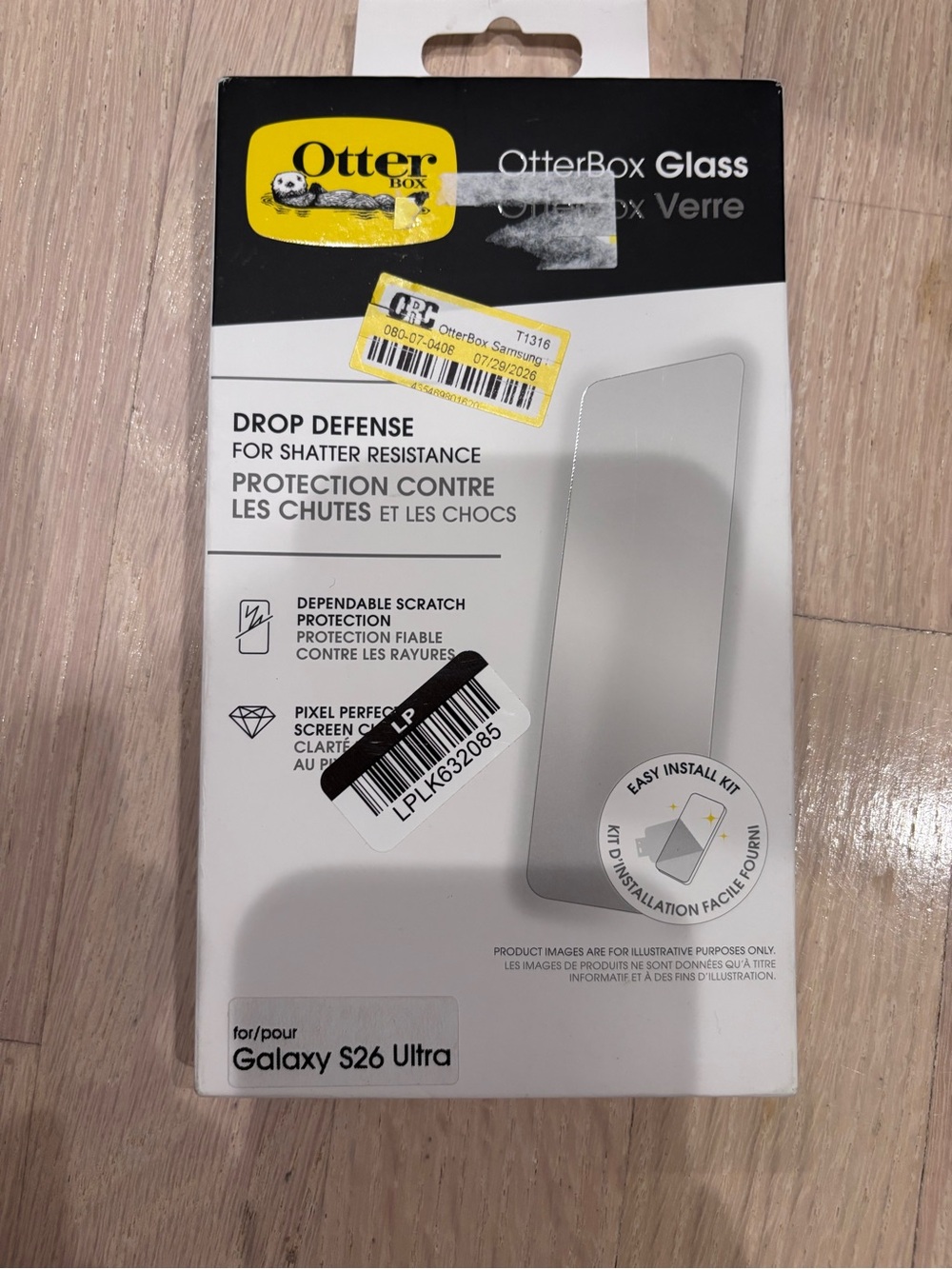Samsung Galaxy S26 Ultra OtterBox Glass Screen Protector Drop Defense NWT